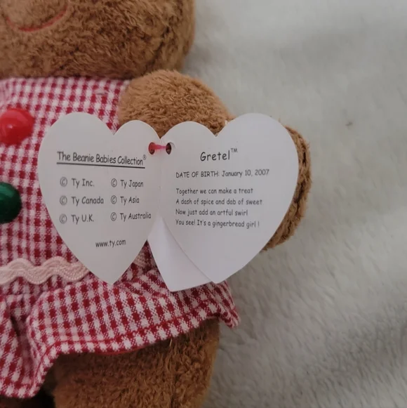 Gretel the Gingerbread Girl TY Beanie Baby 2007 - Picture 4 of 6